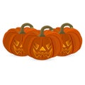 Wicked pumpkin for Halloween. Jack Lantern