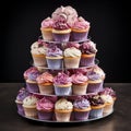 Wickedly Delicious: A Tower of Cupcakes Bewitching the Taste Buds