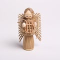 Wicker Angel Royalty Free Stock Photo