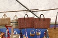 Wicker Bags Royalty Free Stock Photo