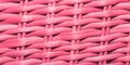 Wicker basket banner toned in trendy color of the 2023 year named viva magenta