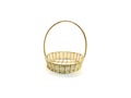 Wicker basket isolated on white background Royalty Free Stock Photo