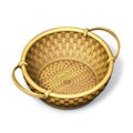 Wicker basket round