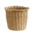 Wicker basket trash can Royalty Free Stock Photo