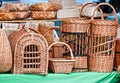 Wicker birdcages.