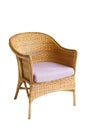 Wicker chair Royalty Free Stock Photo