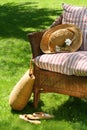 Wicker chair Royalty Free Stock Photo