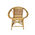 Wicker chair isolated on white background with clipping Royalty Free Stock Photo