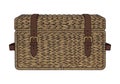 Wicker Chest with Leather Straps Royalty Free Stock Photo