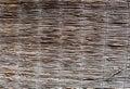 Wicker fence background. Wicker texture. Old decorative surface. Wooden fence. Royalty Free Stock Photo