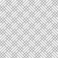 Wicker geometric seamless pattern. Line bamboo basket texture. Simple abstract pattern. Wooden parquet background. Weave