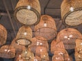 Wicker lamps