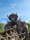 Wicker man alton towers rollercoaster Royalty Free Stock Photo