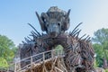 Wicker Man rollercoaster at Alton Towers Theme Park Royalty Free Stock Photo