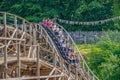 Wicker Man rollercoaster at Alton Towers Theme Park Royalty Free Stock Photo
