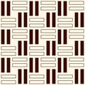 Wicker outline seamless pattern. Basket weave motif. Simple geometric abstract background with overlapping stripes. Royalty Free Stock Photo