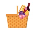 WIcker picnic basket