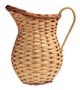 Wicker pitcher Royalty Free Stock Photo