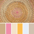 Wicker Placemat, colour palette swatches.