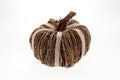 Wicker Pumpkin Royalty Free Stock Photo