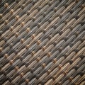 Wicker or rattan bamboo material