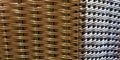 Wicker / Rattan seamless texture with two light sources