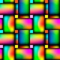 Wicker repeating seamless vivid crosswise pattern. Vector.