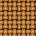 Wicker Seamless Background, Wooden Basket Textured