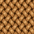 Wicker Seamless Background, Wooden Basket Textured Royalty Free Stock Photo