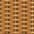 Wicker Seamless Background, Wooden Basket Textured Royalty Free Stock Photo