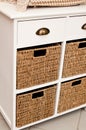 Wicker sideboard boxes