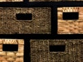 Wicker Storage Box background, floating