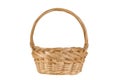 Wicker, Straw Basket Isolated