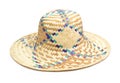 Wicker straw hat