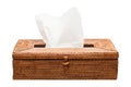 Wicker Tissue Box Royalty Free Stock Photo