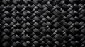 Wicker Weave: A Macro View of Carbon Black Textile Material