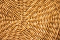 Wicker woven basket bottom texture background close up Royalty Free Stock Photo