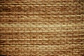 Wicker woven beige mat handmade background Royalty Free Stock Photo