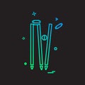 wicket out cricket icon vector design
