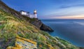 Wicklow Head lighthouse. county Wicklow. Ireland. Royalty Free Stock Photo