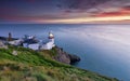 Wicklow Head Lighthouse has safeguarded the scenic Wicklow coastline since 1781. Royalty Free Stock Photo