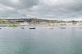 Wicklow, Ireland, ,View over Wicklow town from Wicklow harbour. Royalty Free Stock Photo