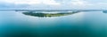 Panorama of Manning River. Harrington. Royalty Free Stock Photo