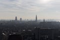 Wide Aerial View of Antwerp Glowing Landscape