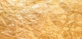 Wide angle Abstract golden foil background Royalty Free Stock Photo