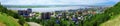 Wide angle aerial view of Khanty - Mansiysk panorama