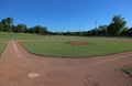 Wide-angle Baseball Field Royalty Free Stock Photo