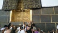 Wide angle close up shoot in kaabah door.