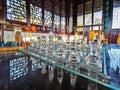 A wide-angle image of the Board Games room at the Lan Yuan Chinese Gardens in Dunedin, New Zealand