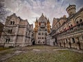 Wide angle of Neuschwanstein central tower